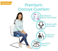 Load image into Gallery viewer, Coccyx Cushion with Memory Foam