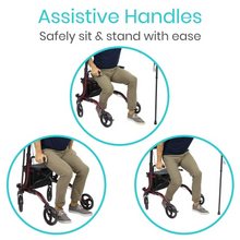 Load image into Gallery viewer, UpRight Walker - 4 Wheels with Seat