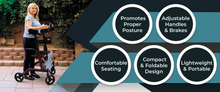 Load image into Gallery viewer, UpRight Walker - 4 Wheels with Seat