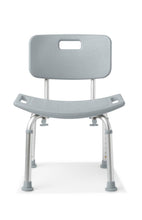 Load image into Gallery viewer, Aluminum Bath Bench with Back - Gray