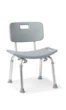 Load image into Gallery viewer, Aluminum Bath Bench with Back - Gray