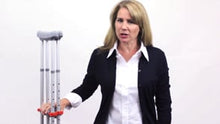 Load and play video in Gallery viewer, Crutches - Aluminum - Pair - Fits 4’7"-6’7"
