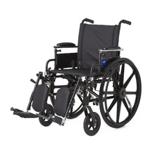Load image into Gallery viewer, Wheelchair - 22" Seat Width - Elevating Leg Rests - Lightweight