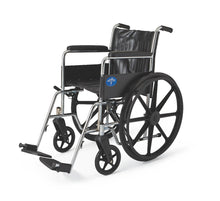 Load image into Gallery viewer, Excel Wheelchair, Permanent Arms, Fixed Footrests, 18"