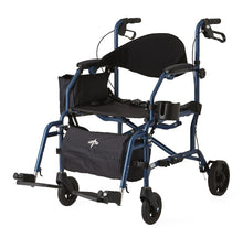 Load image into Gallery viewer, Combo Rollator - Transport Chair -Blue