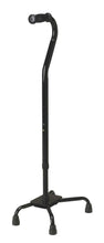 Load image into Gallery viewer, Cane - Quad - Bariatric - Small Base - Black