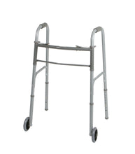 Load image into Gallery viewer, Two-Button Folding Walkers with 5" Wheels - Adult - Pack of 4
