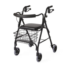Load image into Gallery viewer, Rollator Deluxe - Black - 6 In.Whls