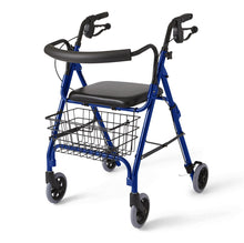Load image into Gallery viewer, Rollator - Deluxe - Blue - 6 In.Whls