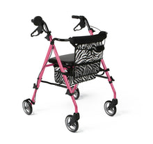 Load image into Gallery viewer, Rollator - Pink Zebra - 6 In.Whls