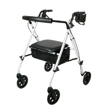 Load image into Gallery viewer, Rollator - Luxe - White - 7 In.Whls