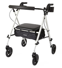 Load image into Gallery viewer, Rollator - Luxe - White - 7 In.Whls
