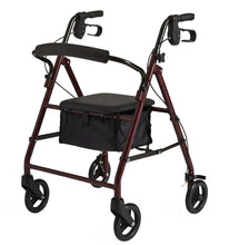 Load image into Gallery viewer, Rollator - Burgundy - 6 In.Whls
