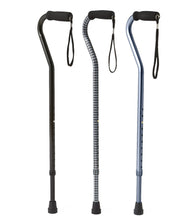 Load image into Gallery viewer, Offset Handle Fashion Cane, Black