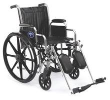 Load image into Gallery viewer, Excel Wheelchair, Permanent Arms, Swing-Away Footrests, 18"