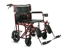 Load image into Gallery viewer, Lightweight Bariatric Transport Chair - Red