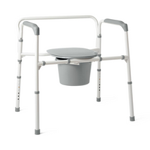 Load image into Gallery viewer, Bedside Commode, Extra Wide, Bariatric, Foldable
