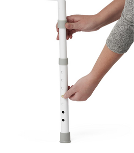 3-in-1 Bedside Commode - Elongated - Foldable - White