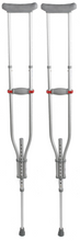 Load image into Gallery viewer, Crutches - Aluminum - Pair - Fits 4’7&quot;-6’7&quot;
