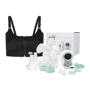 Breast Pump - Duo Double Rechargeable with Hands-Free Pumping Bra