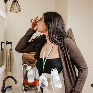 Breast Pump - Duo Double Rechargeable with Hands-Free Pumping Bra