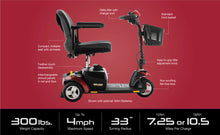Load image into Gallery viewer, 3-Wheel Go-Go Elite Traveller Scooter - 12AH Battery
