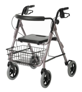 Rollator - Deluse - Rose - 8 In.Whls