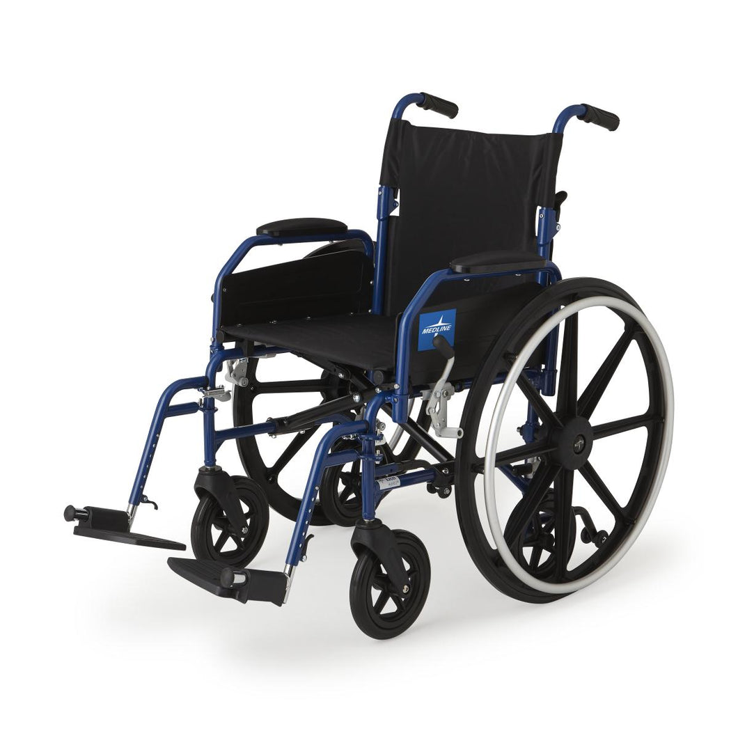 Hybrid 2 Transport Wheelchair Chair with Swing-Away Leg Rests