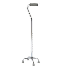 Load image into Gallery viewer, Aluminum Quad Cane, Chrome
