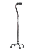 Load image into Gallery viewer, Aluminum Quad Cane, Black
