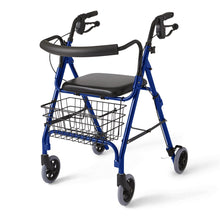 Load image into Gallery viewer, Rollator - Deluxe - Blue - 6 In.Whls
