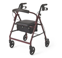 Load image into Gallery viewer, Rollator - Burgundy - 6 In.Whls

