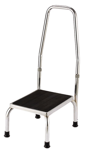 Chrome Plated Foot Stool with Handle