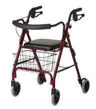 Load image into Gallery viewer, Rollators - Deluxe -Burgundy-6 In.Whls
