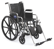Load image into Gallery viewer, Excel Wheelchair, Permanent Arms, Fixed Footrests, 18&quot;
